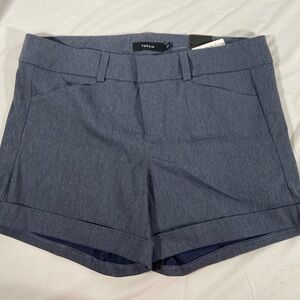 Torrid Women’s Heathered Blue Studio Shorts Size 20 Preppy Casual